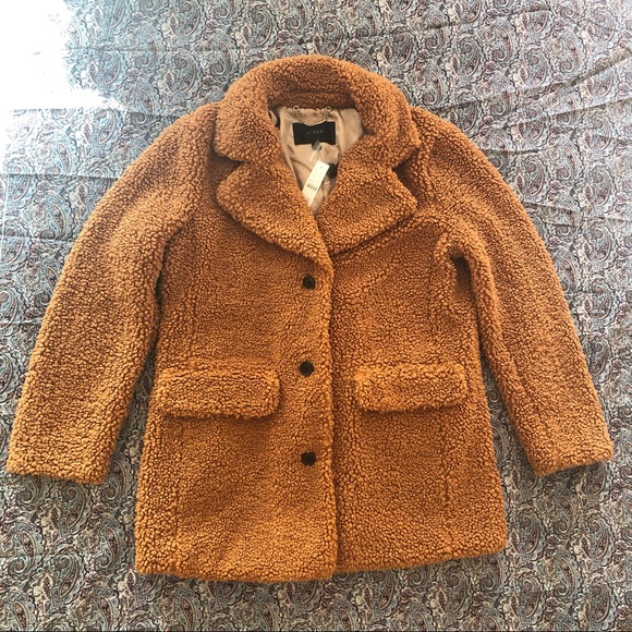 J. Crew Teddy Sherpa Jacket BA527 Medium NWT - Picture 6 of 16